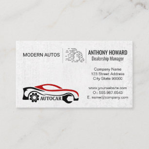 Carte De Visite Services Auto   Concessionnaire automobile   Pièce