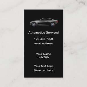 Carte De Visite Services automobiles Moderne Vertical