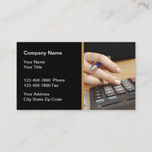 Carte De Visite Services aux entreprises de comptable