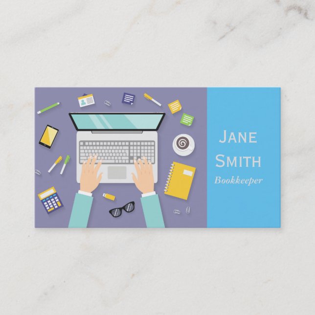 Carte De Visite Services comptables de comptabilité (Devant)