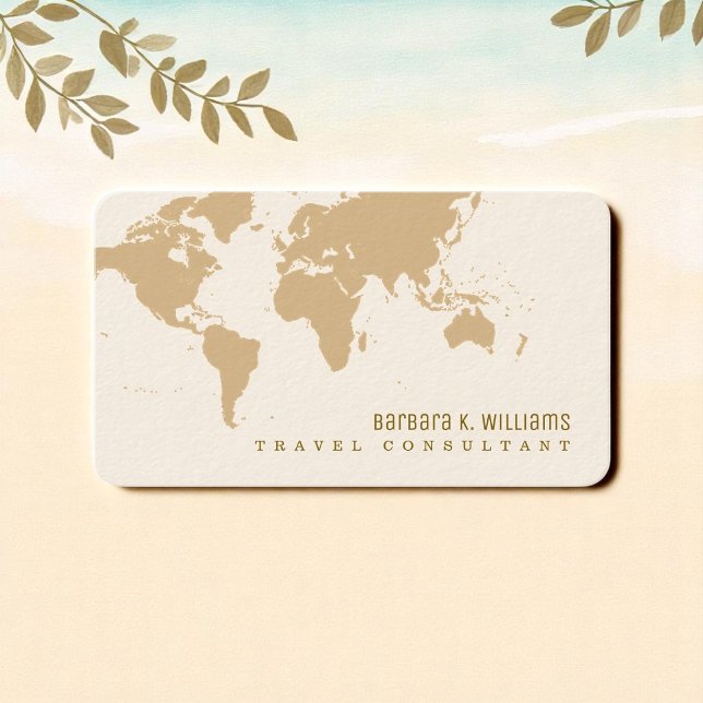 Carte De Visite Services connexes aux voyages et au tourisme (Créateur téléchargé)