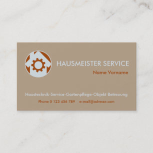 Carte De Visite Services d’entretien