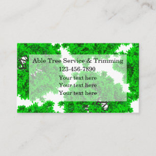 Carte De Visite Services d'ajustement de l'arbre paysager