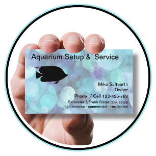 Carte De Visite Services d'aquarium tropical moderne
