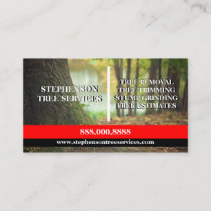 Carte De Visite Services d'arbre et travaux de brique et de pierre