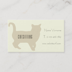 Carte De Visite Services d'assistance aux chats