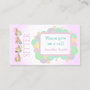 Carte De Visite Services de babysitter