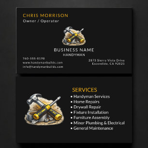 Carte De Visite Services de bricolage professionnel de la main-d'œ