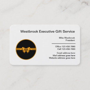 Carte De Visite Services de cadeaux pour les cadres dirigeants d'e