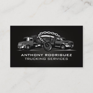 Carte De Visite Services de camion de remorquage et de camionnage 