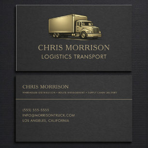 Carte De Visite Services de camion de transport logistique profess