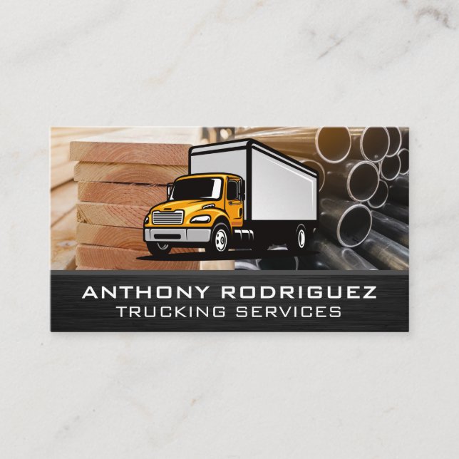Carte De Visite Services de camionnage | Matériaux de construction (Devant)