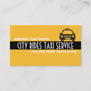 Carte De Visite Services de chauffeur de taxi