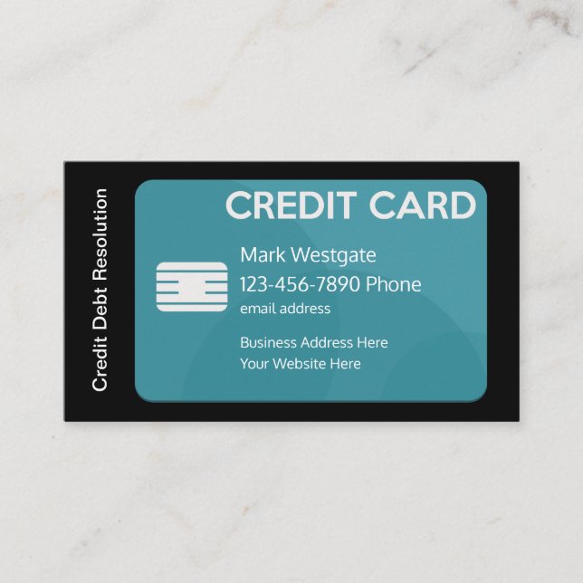 Carte De Visite Services de consolidation de crédit (Devant)