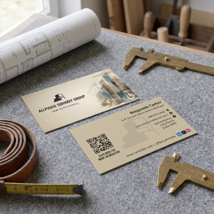 Carte De Visite Services de construction clé en main   Brown Sktec