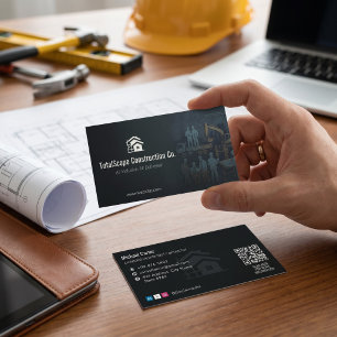 Carte De Visite Services de construction clé en main Minimaliste