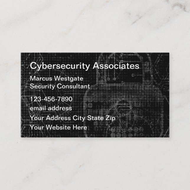 Carte De Visite Services de cybersécurité (Devant)