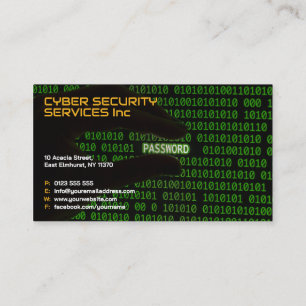 Carte De Visite Services de cybersécurité   Conseil de sécurité