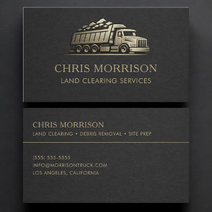 Carte De Visite Services de déblaiement de terres Professionnel