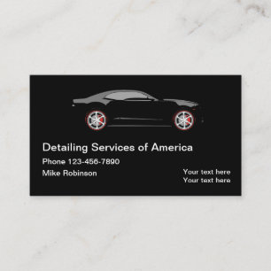 Carte De Visite Services de détail automobile Moderne et élégan