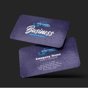 Carte De Visite Services de detailing automobile Lavage de voiture