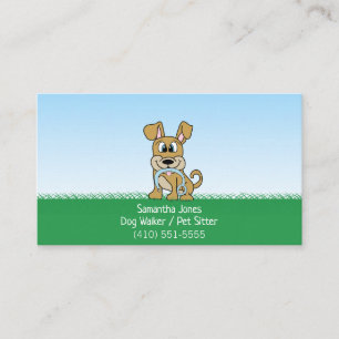 Carte De Visite Services de dressage pour animaux de compagnie pou