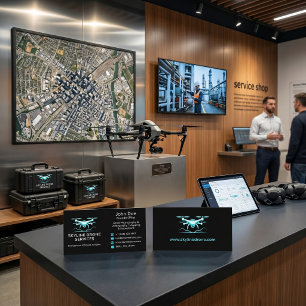 Carte De Visite Services de drone professionnels pour l'immobilier