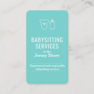 Carte De Visite Services de garde d'enfants au Jersey Shore QR Cod