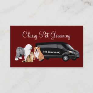 Carte De Visite Services de grossissement d'animaux de compagnie c