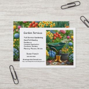 Carte De Visite Services de jardin / Maître jardinier