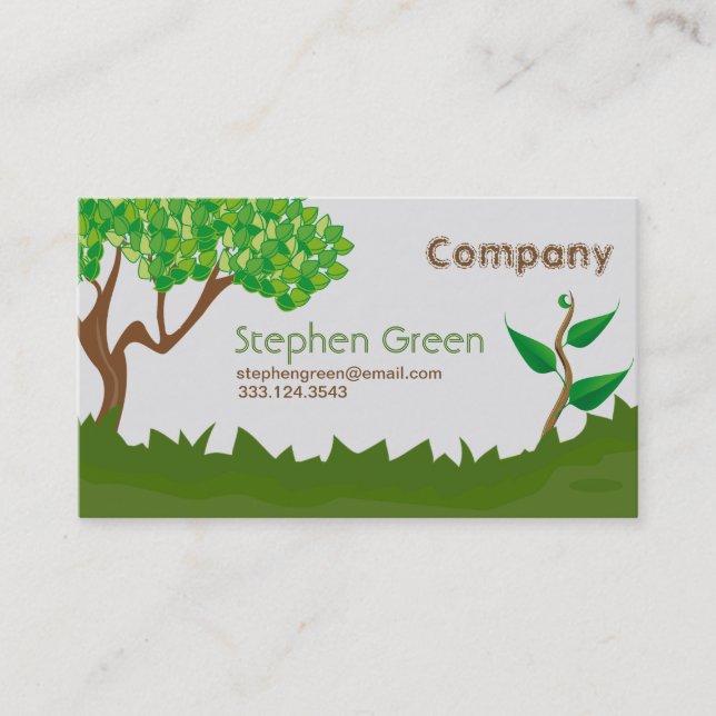 Carte De Visite Services de jardinage (Devant)