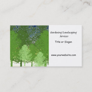 Carte De Visite Services de jardinage et d'aménagement paysager