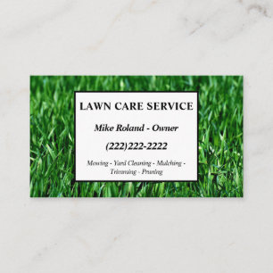 Carte De Visite Services de jardinier pour l'entretien professionn