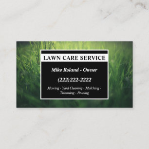 Carte De Visite Services de jardinier professionnel moderne pour l