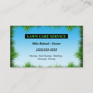 Carte De Visite Services de jardinier professionnel moderne pour l