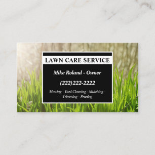 Carte De Visite Services de jardinier professionnel moderne pour l