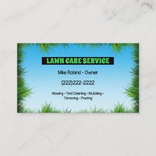 Carte De Visite Services de jardinier professionnel moderne pour l