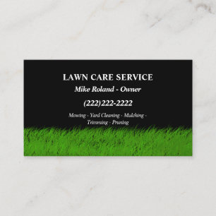 Carte De Visite Services de jardinier professionnel moderne pour l
