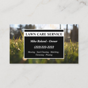 Carte De Visite Services de jardinier professionnel moderne pour l