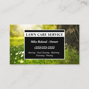 Carte De Visite Services de jardinier professionnel moderne pour l