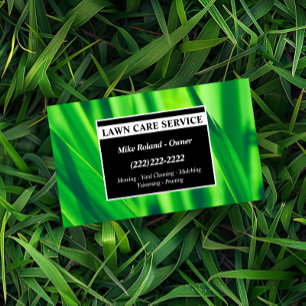 Carte De Visite Services de jardinier professionnel moderne pour l