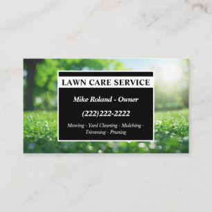 Carte De Visite Services de jardinier professionnel moderne pour l