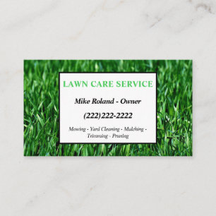 Carte De Visite Services de jardinier professionnel moderne pour l