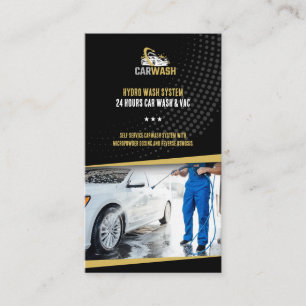 Carte De Visite Services de lavage à main Lavage de voiture
