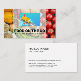 Carte De Visite Services de livraison alimentaire Camion Produ
