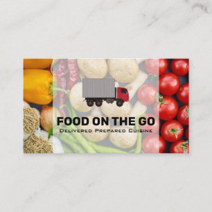 Carte De Visite Services de livraison alimentaire Camion Produ