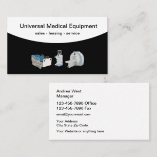 Carte De Visite Services de location de matériel Médicale