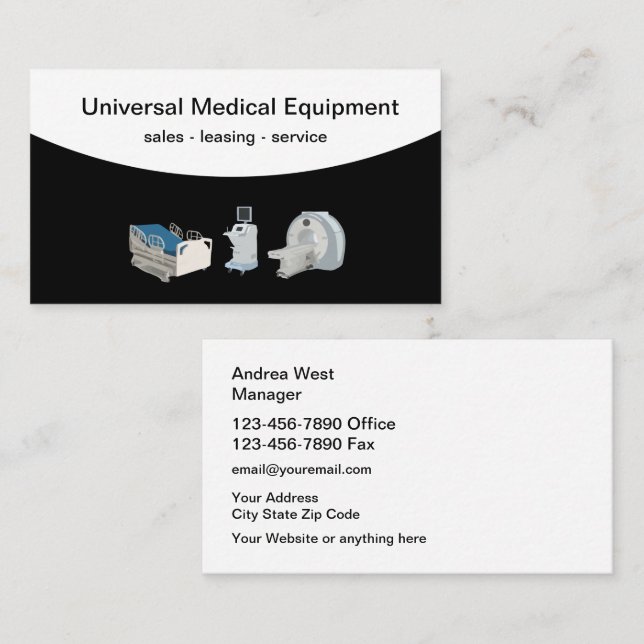 Carte De Visite Services de location de matériel Médicale (Devant / Derrière)