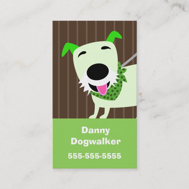 Carte De Visite Services de marche de chien (Devant)