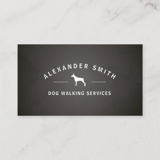 Carte De Visite Services de marche des chiens (Devant)